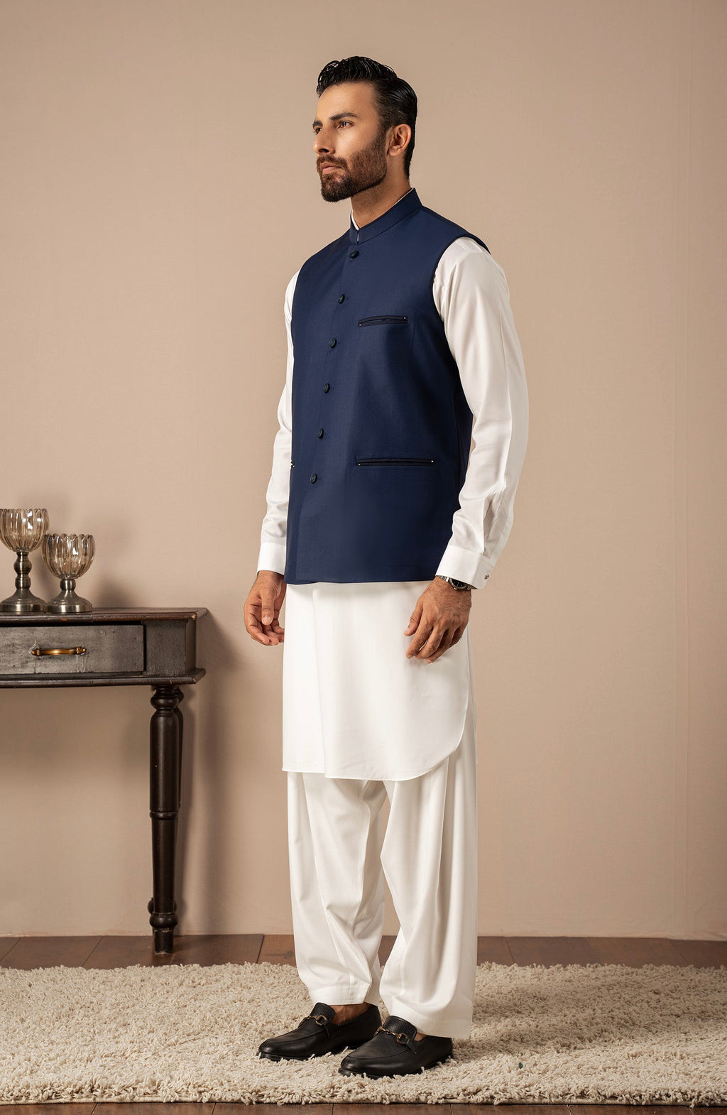 FANCY WAISTCOAT - ROYAL BLUE